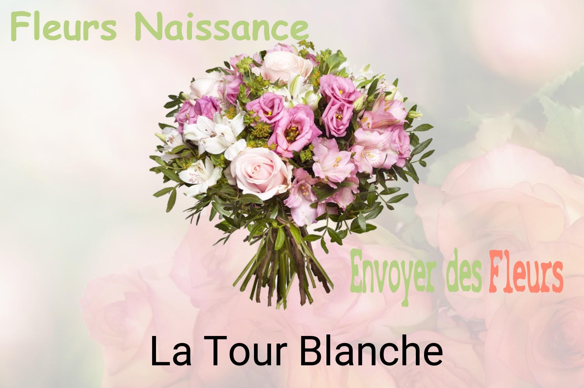Bouquet de fleurs de naissance livré à La Tour-Blanche